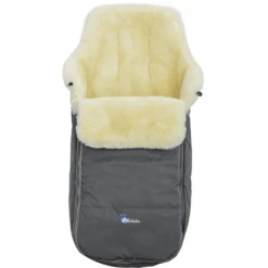Altabebe Lamsvacht Voetenzak Voor Kinderwagen Donkergrijs