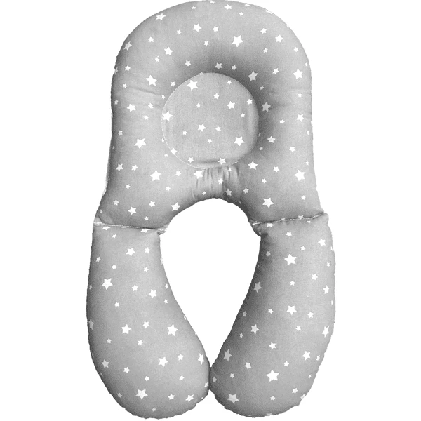 BabyDorm® Nekkussen NeckyDorm Star Grijs Met Witte Sterretjes - Image 5