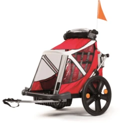 BELLELLI B-Travel Fietskar Child Ren Aanhangwagen Rood