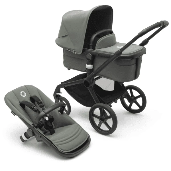 Bugaboo Kinderwagen Fox 5 Met Reiswieg En Zitje Black / Forest Green