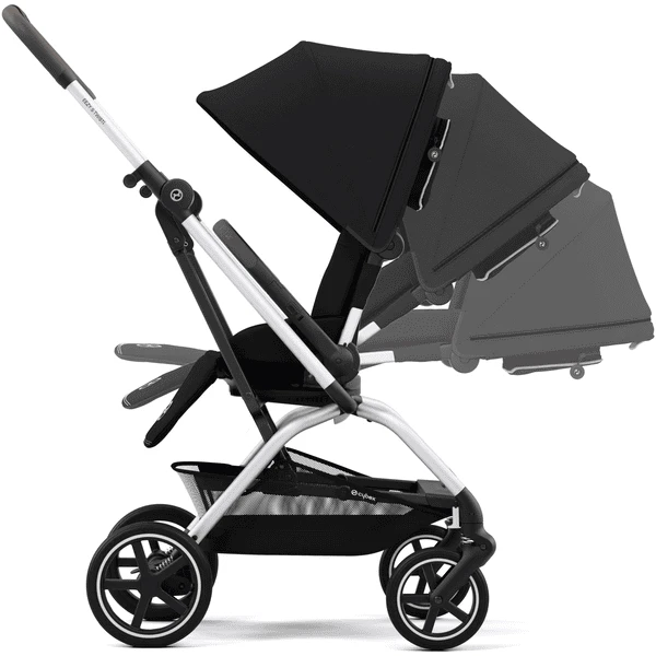 Cybex GOLD Kinderwagen Eezy S Twist+ 2 Silver Moon Black - Image 5