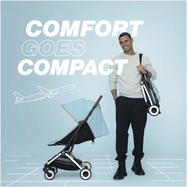 Cybex GOLD Kinderwagen Orfeo Silver Ocean Blauw - Image 2