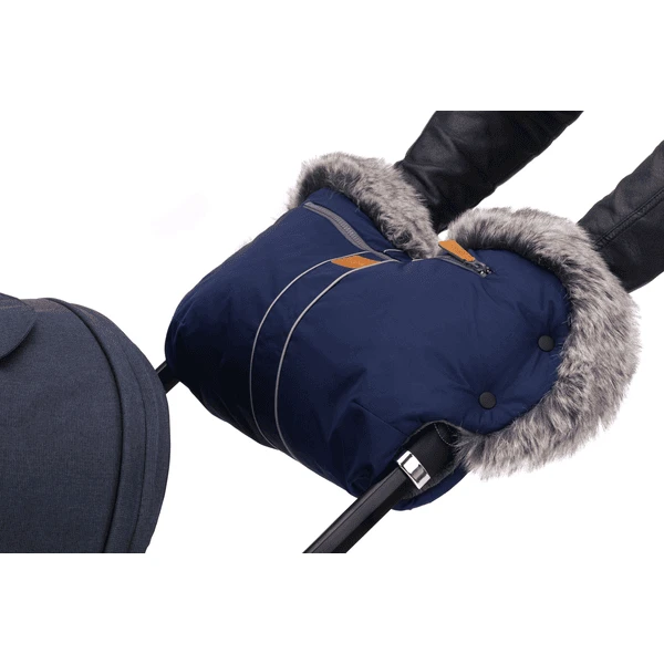 Fillikid Hand Warmer Halifax Met Bont Marine - Image 2