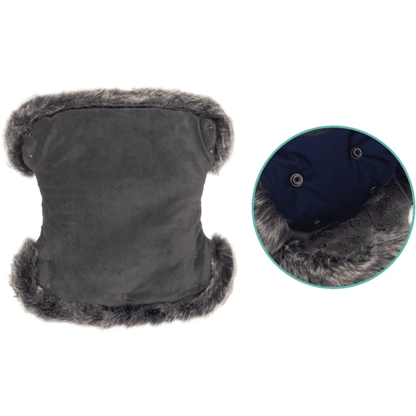 Fillikid Hand Warmer Halifax Met Bont Marine - Image 5