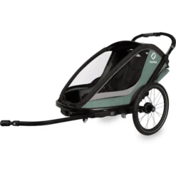 Hamax Kinderfietskar Cocoon Met Verstelbare Slaapstand Green / Black