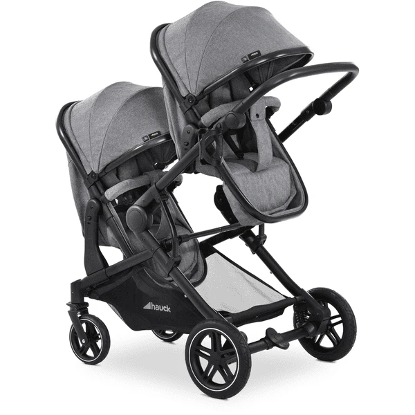 Hauck Tweelingwagen Atlantic Twin Melange Grey
