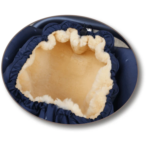 HEITMANN Lamsvacht Voetenzak Klein Ijsbeer Marine - Image 5