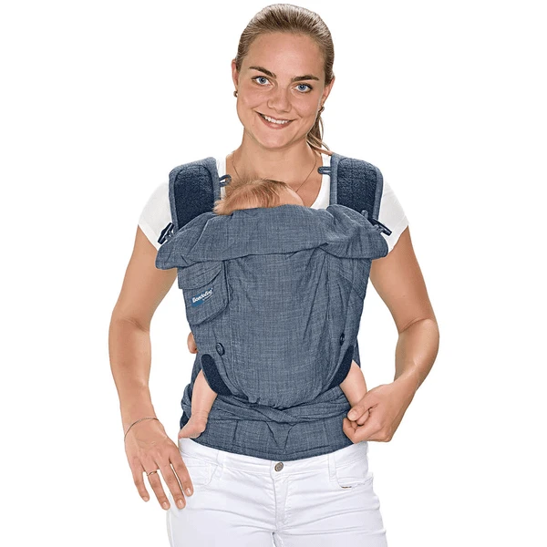 Hoppediz Draagzak Bondolino Plus Popeline One Size Denim