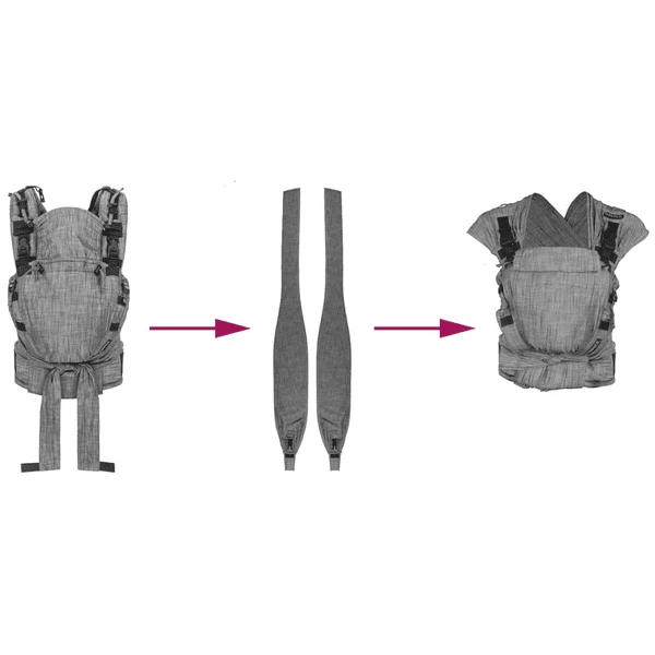 Hoppediz Drager Voor De Hoppediz Draagzak WrapCon Grijs - Image 3
