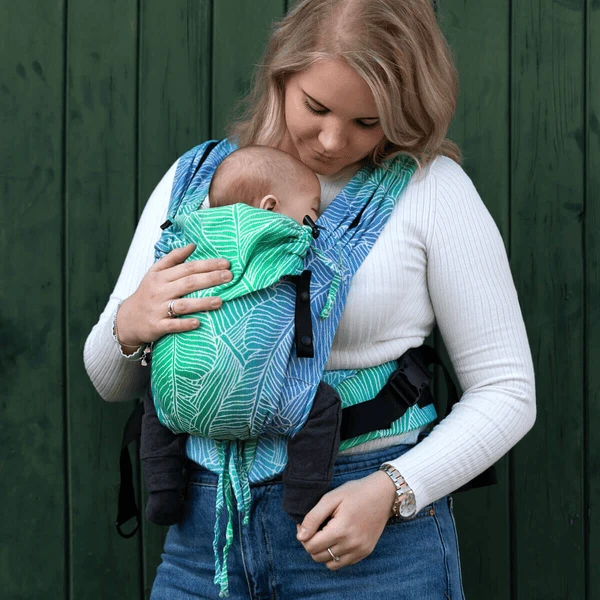 Hoppediz Pasgeboren Babydrager Primeo Jacquard Grenada Cream - Image 3