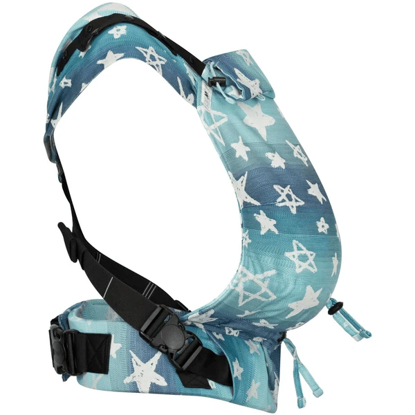 Hoppediz Pasgeboren Babydrager Primeo Jacquard Singapore Blue - Image 2