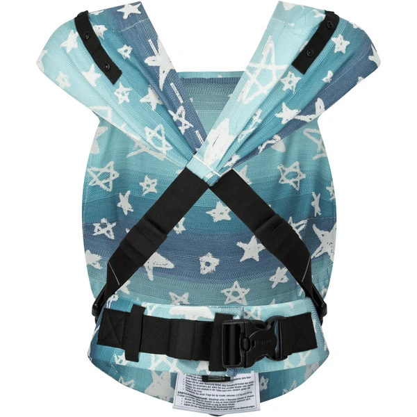 Hoppediz Pasgeboren Babydrager Primeo Jacquard Singapore Blue - Image 3