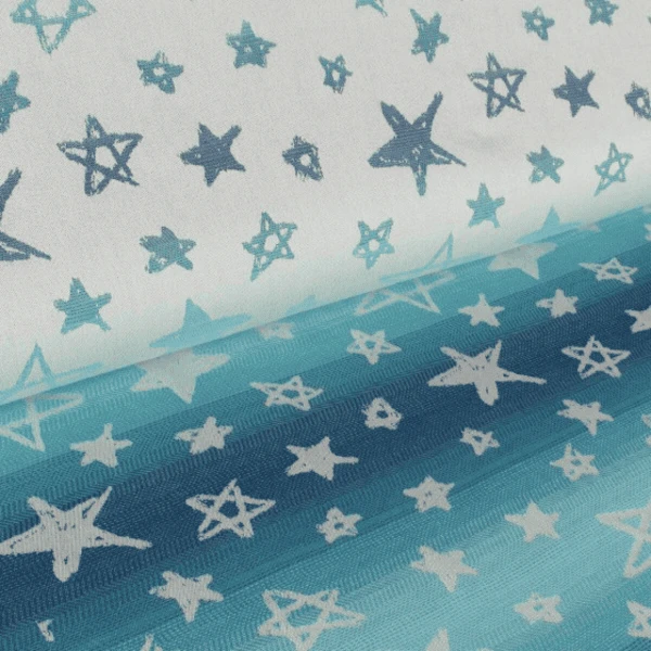 Hoppediz Pasgeboren Babydrager Primeo Jacquard Singapore Blue - Image 5