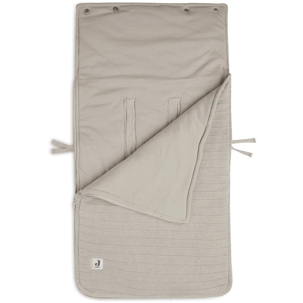 Jollein Voetenzak Voor Autostoel Kinderwagen Groep 0+ 3/5 Pure Knit Nougat - Image 2