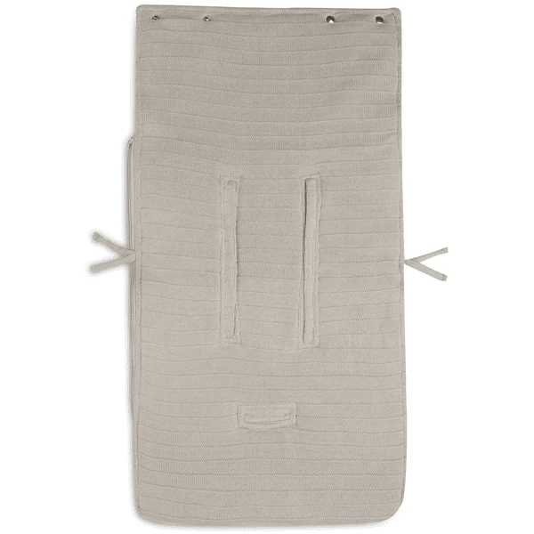 Jollein Voetenzak Voor Autostoel Kinderwagen Groep 0+ 3/5 Pure Knit Nougat - Image 3