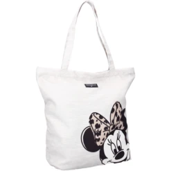 Kidzroom Shopping Tas Minnie Mouse Net Begonnen Beige