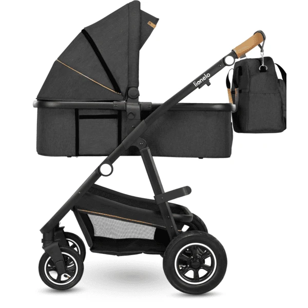 Lionelo Combi Kinderwagen Amber 2 In 1 Grey Graphite - Image 2
