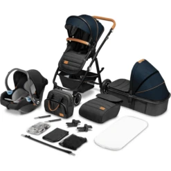 Lionelo Combi Wandelwagen Amber 3 In 1 Blauw Navy