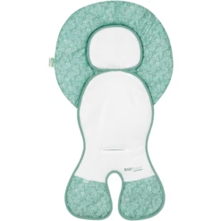 Odenwälder Autostoelhoes Babycool White Leaves Deep Forest