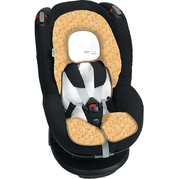 Odenwälder Autostoelhoes Babycool White Leaves Grijs - Image 5