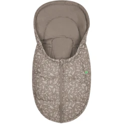 Odenwälder Voetenzak BabyNest Fashion Leaves Zoete Chocolade Biologisch Cotton