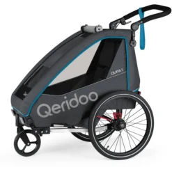 Qeridoo ® QUPA 1 Blauw Kinderfietskar