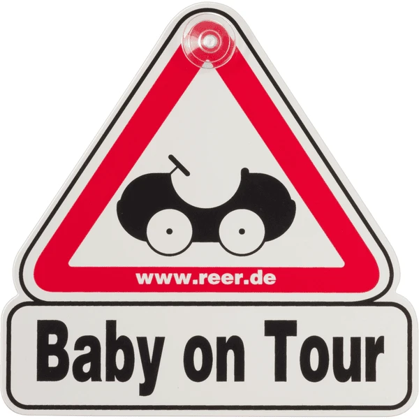 REER Verkeersbord Voor Op Het Autoraam - Baby On Tour - Image 4