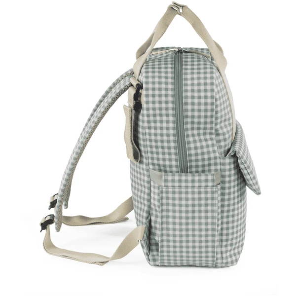 Walking Mum Rugzak I Love Vichy Green - Image 4